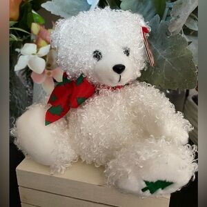 🆕🎄 RETIRED RARE TY BEANIE BABY BEAR “MERRYBELLE”. MWMT!